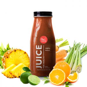 Nước ép đẹp da 21 (Cam, cà rốt, chanh, thơm, sả)